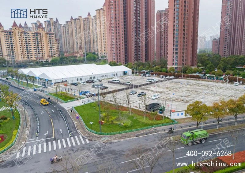 这座靠近4000平方米的菜市场篷房，正式投入使用了
