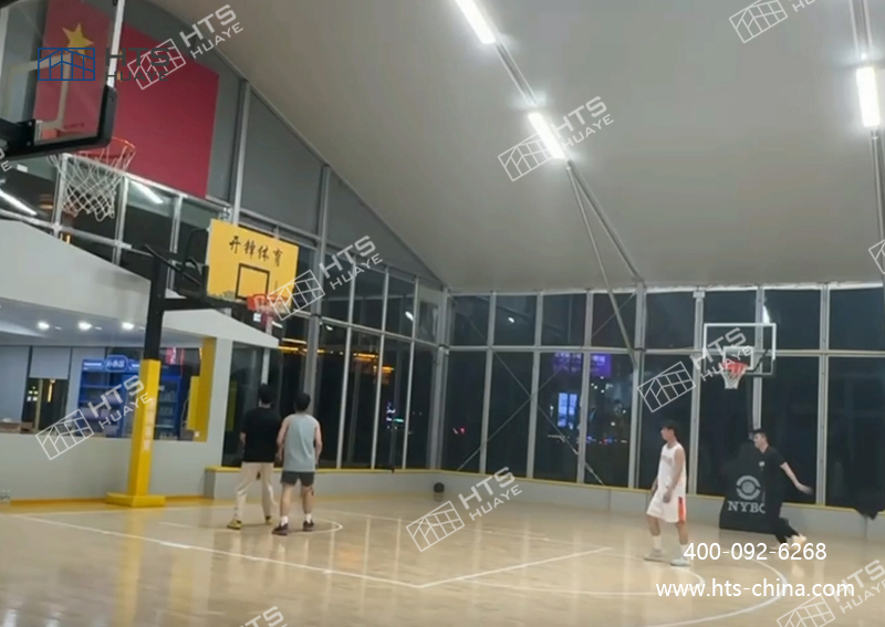 河南开封新增一座篮球馆篷房，打造活动新地标