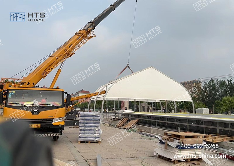 Z6尊龙凯时构筑科技：为高校打造专属桃子型游泳池篷房