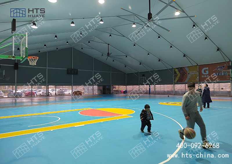 装配式篷房篮球馆实现 “一馆多用”，极大地提升了场地使用效能
