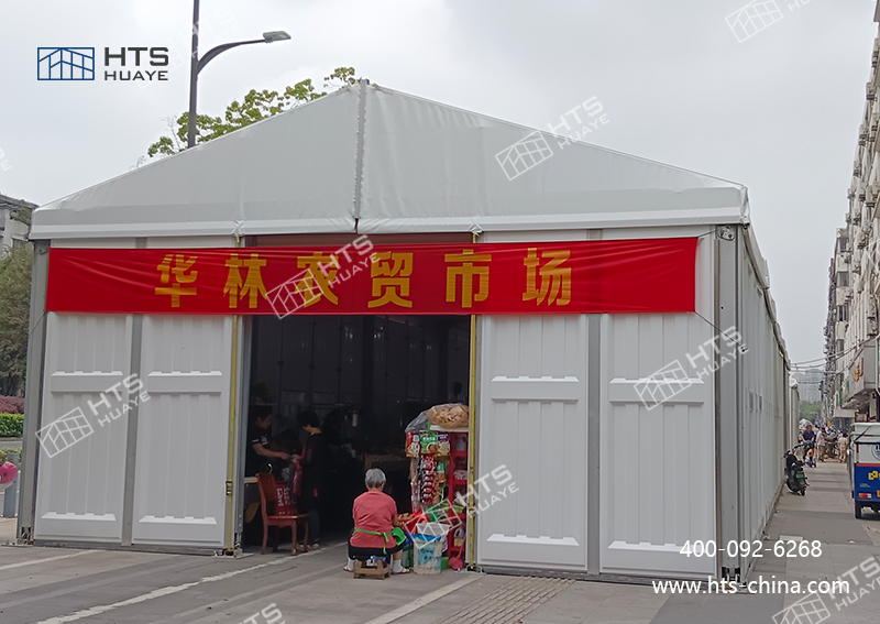 铝合金菜市场篷房成为民生工程与企业运营的优选规划