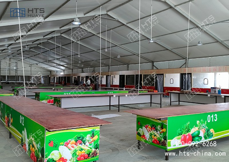 铝合金菜市场篷房成为民生工程与企业运营的优选规划