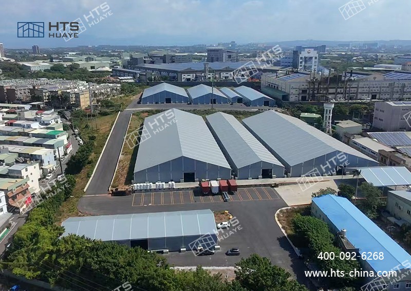 可沉复拆卸的铝合金仓库篷房美满解决企业 “燃眉之急”
