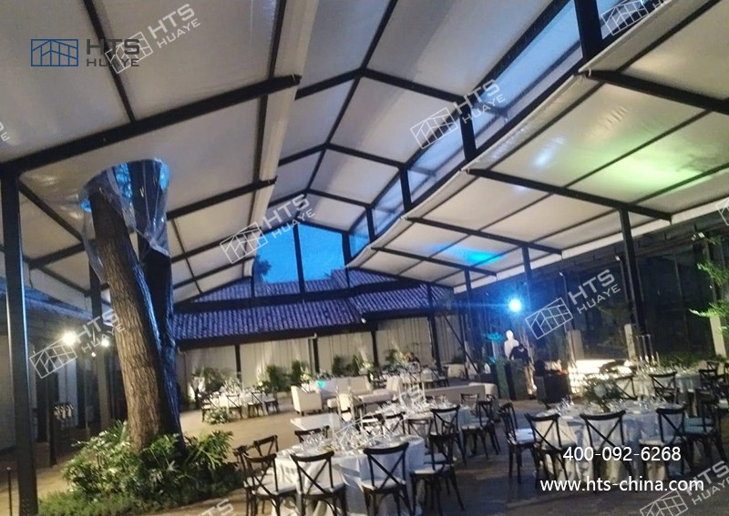 海表酒店项目案例，两座Levo造型高端篷房落地交付