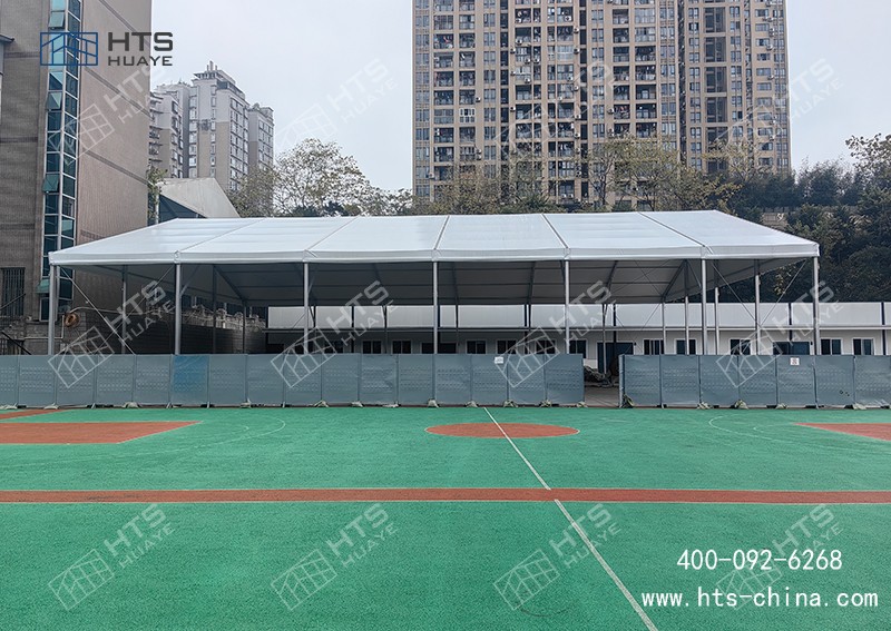 暑假过半不赶晚，体育篷房极速落地校园球馆